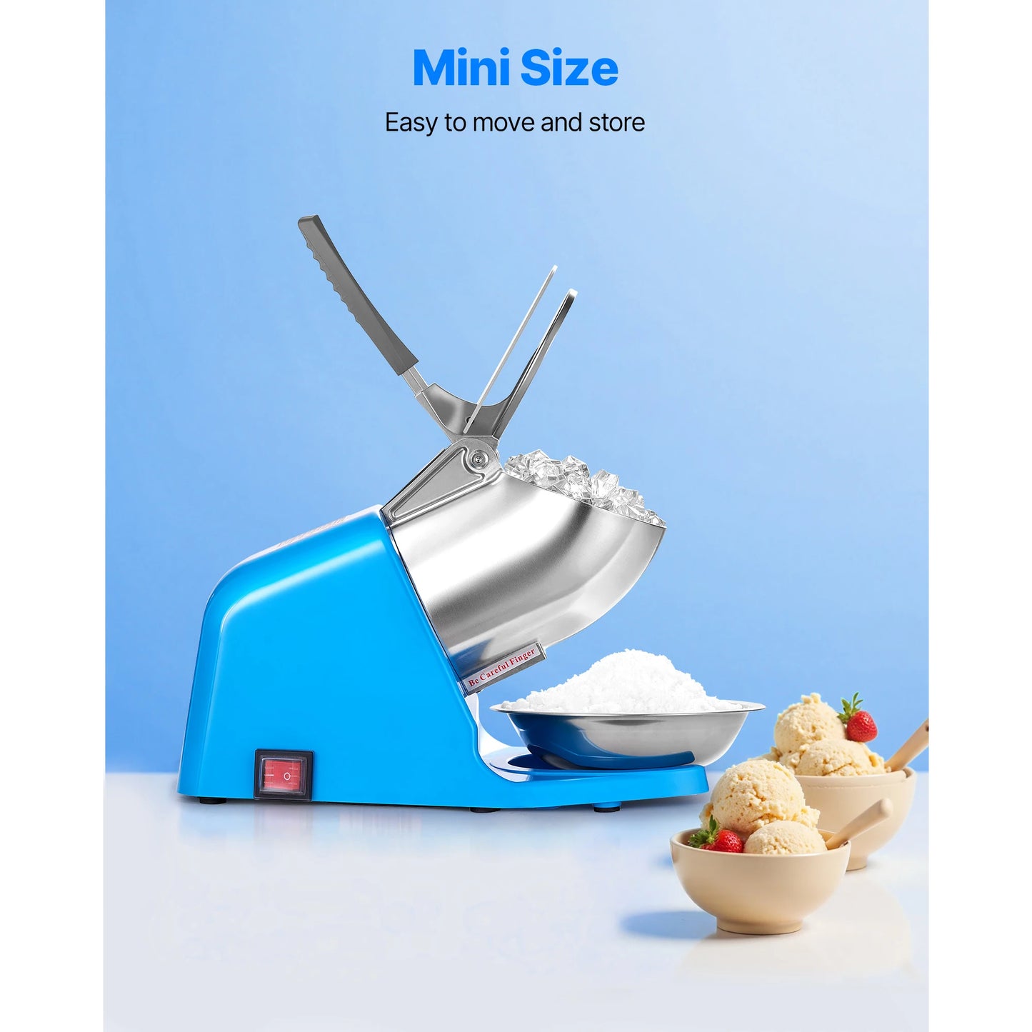 SucceBuy Ice Crusher Machine 286 Lbs Per Hour 4 Blades