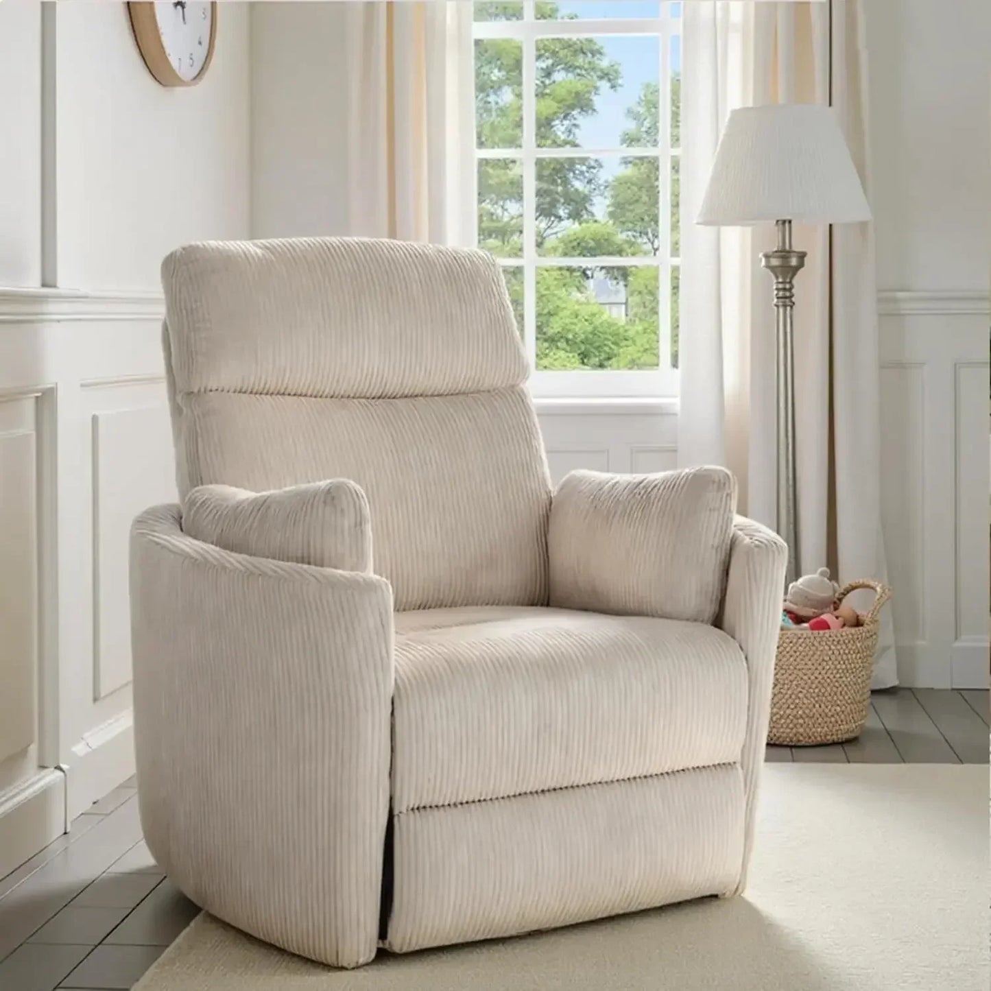 Electric Rocking Recliner With Power Swivel Nursery Glider