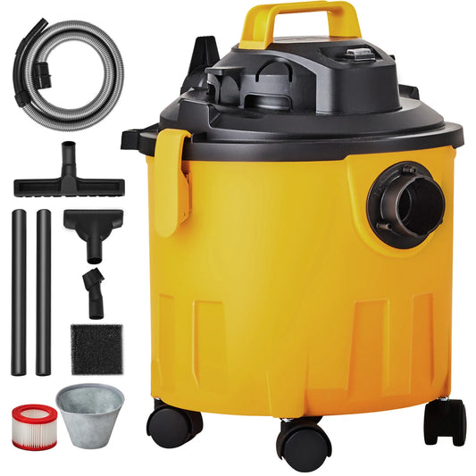 SucceBuy Wet And Dry Shop Vacuum 6 Peak HP With Blower Two In One Crevice Nozzle