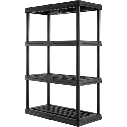 Centrex CX 4 Tier Heavy Duty Plastic Storage Shelves 150lbs Capacity Per Shelf