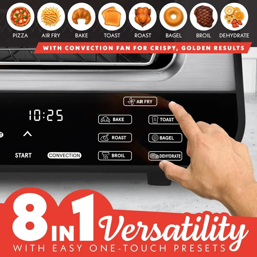 Gourmia Indoor Pizza Oven Air Fryer Toaster Countertop Multi Cooker
