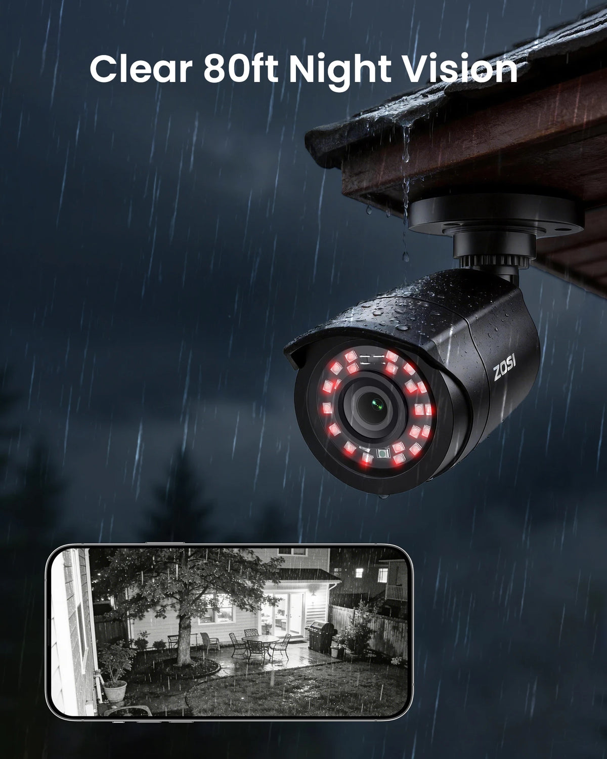 ZOSI Security Camera System With Human And Vehicle Detection DVR