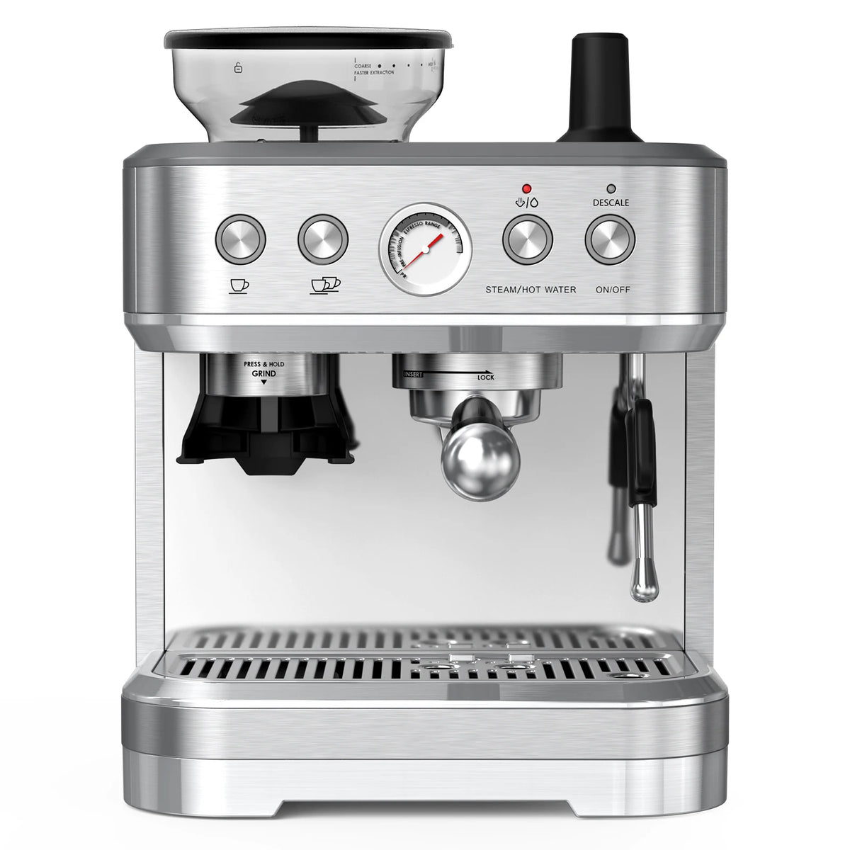 Acekool Espresso Machine With Grinder And Milk Frother For Home