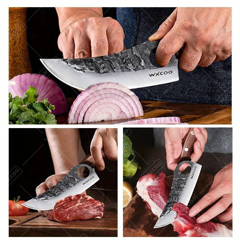 WXCOO Stainless Steel Boning Knife Set Professional Kitchen Knives
