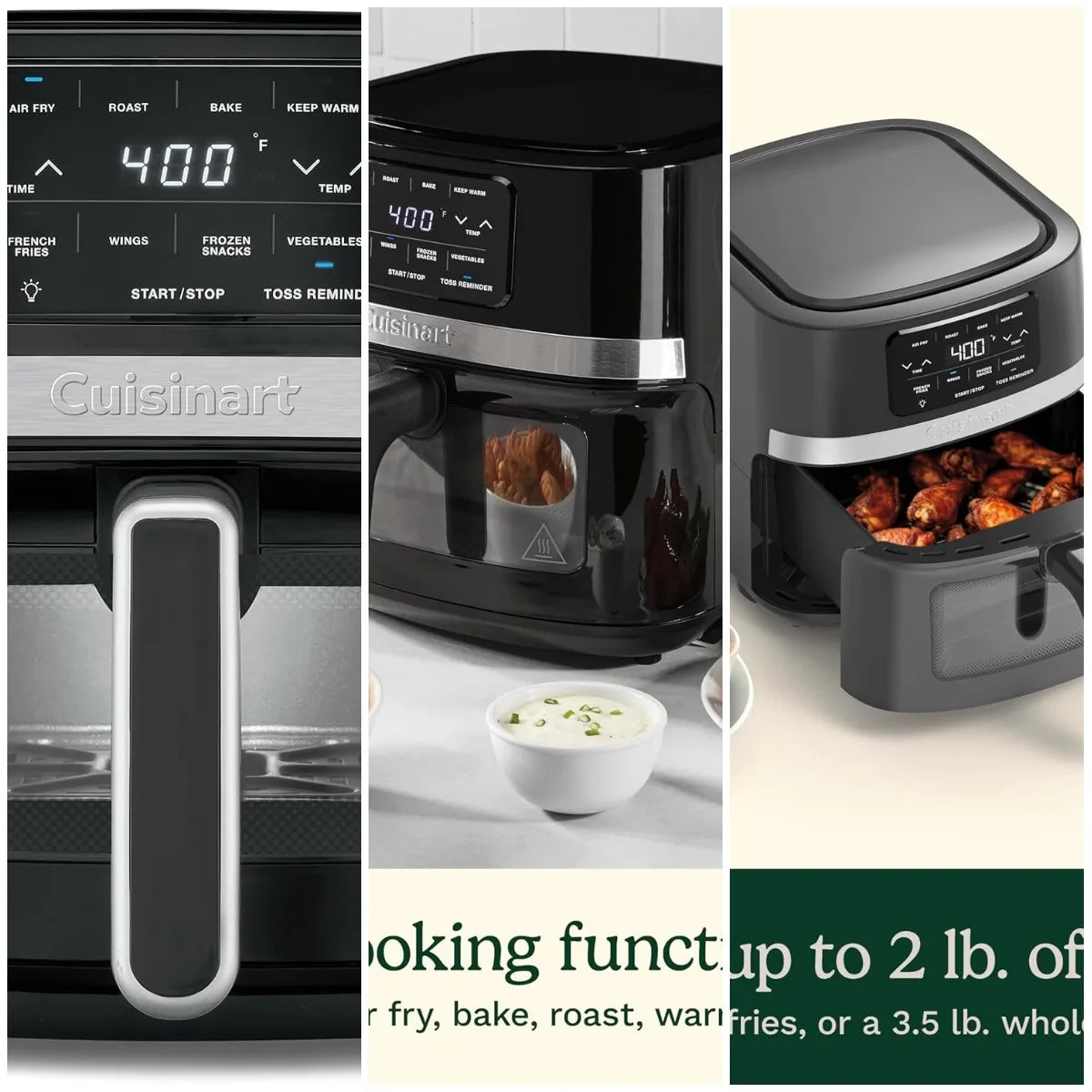 XMSJ Air Fryer With Four Functions Keep Warm Roast Bake