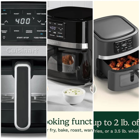 XMSJ Air Fryer With Four Functions Keep Warm Roast Bake