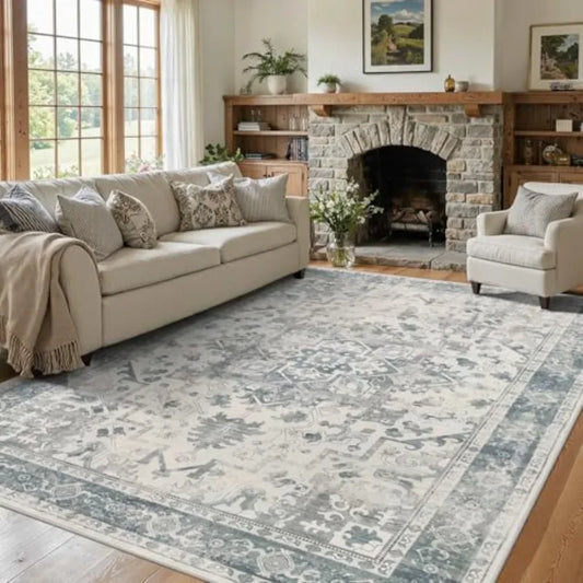 Washable Kilim Area Rug Vintage Boho For Living Room