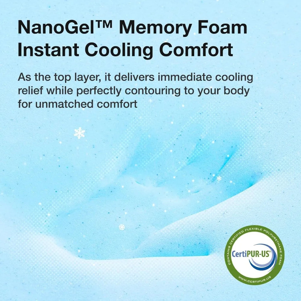 Cooling Gel Memory Foam Mattress For Kids Sleep Comfort