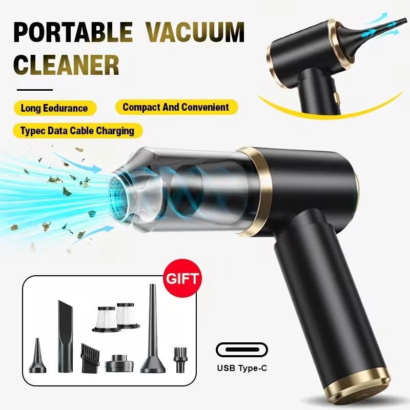 Vacuum Cleaner and Air Blower for Car and Computer Cleaning