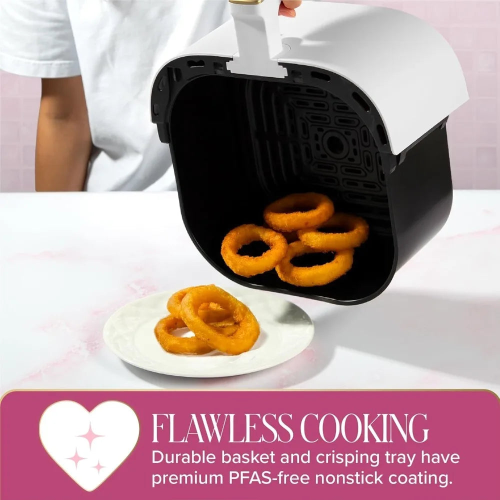 XMSJ Air Fryer 8 In 1 6 Quart Capacity Nonstick PFAS Free Touchscreen Display