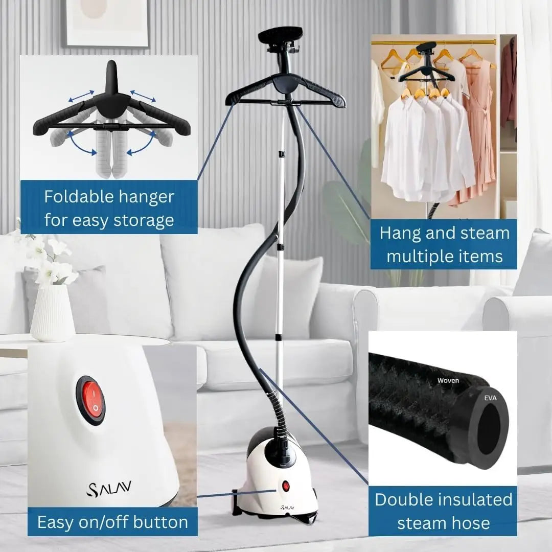 XMSJ Clothes Steamer GS18 1500W 1.8L Water Tank For Clothing