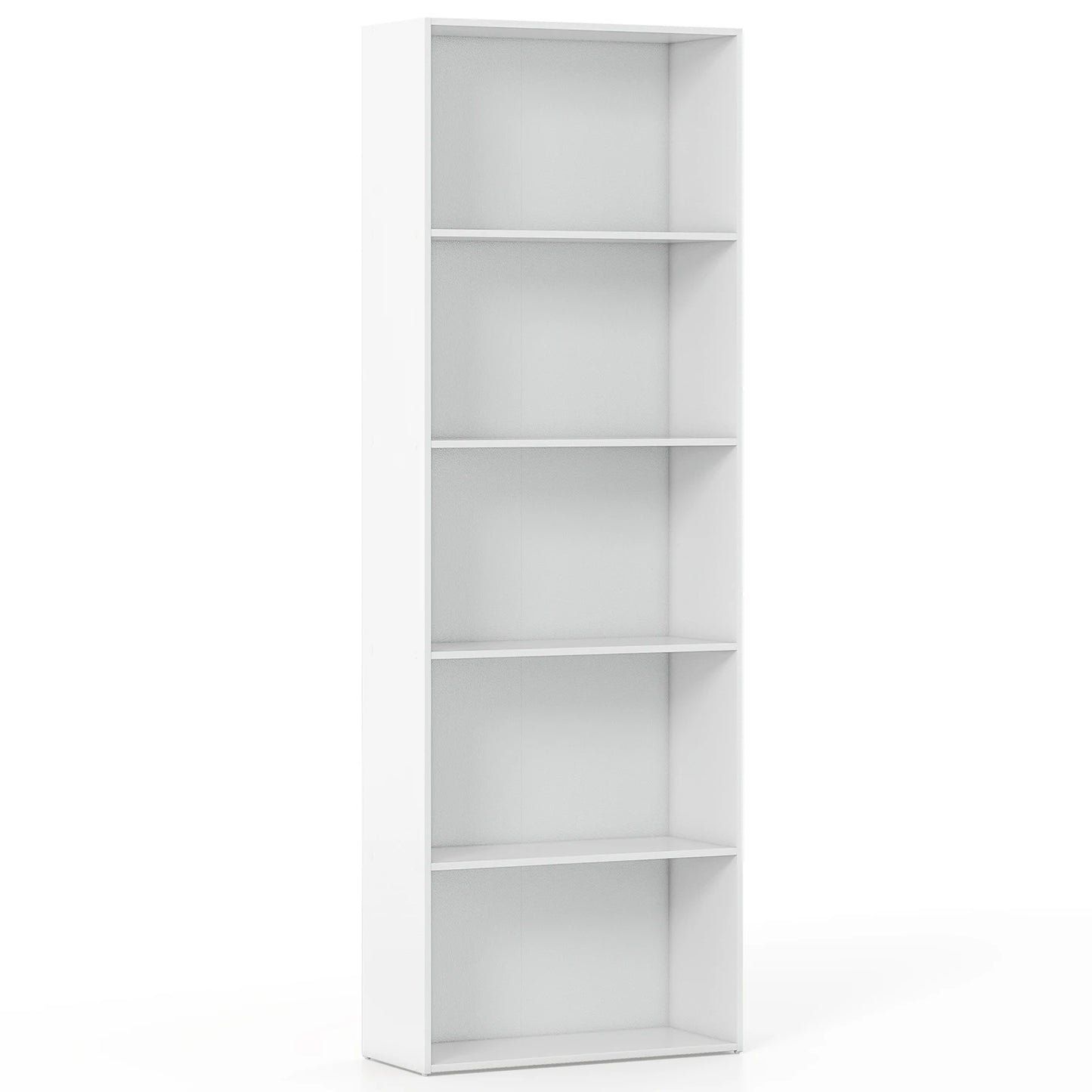 HOMASIS 5 Shelf Storage Bookcase Modern Multi Functional Display Cabinet