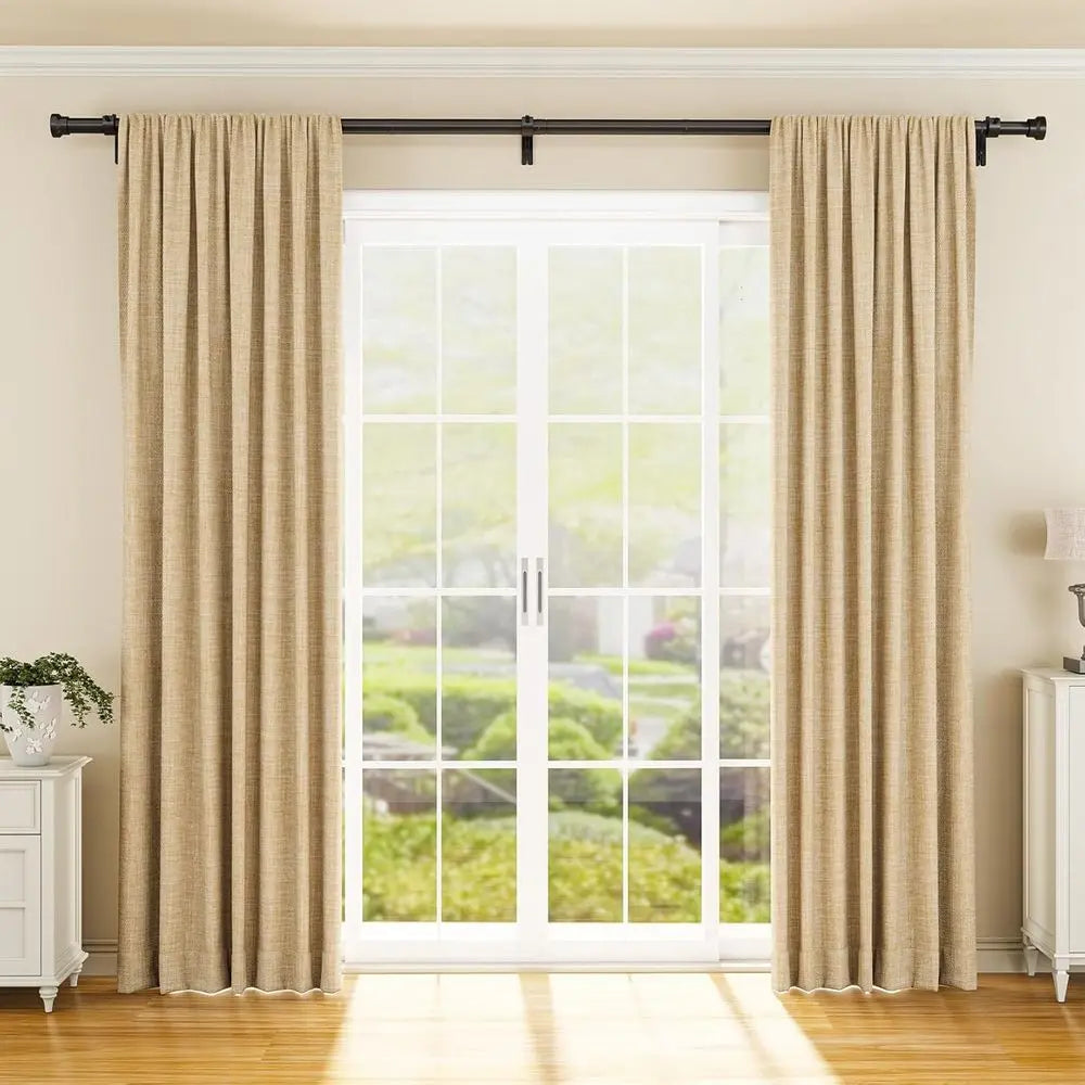 Heavy Duty Adjustable Iron Curtain Rods For Modern Windows