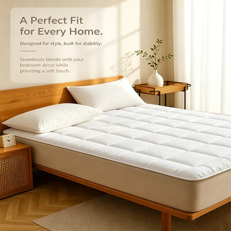 Lightweight Breathable Polyester Mattress Protector Dustproof Bedding Cover