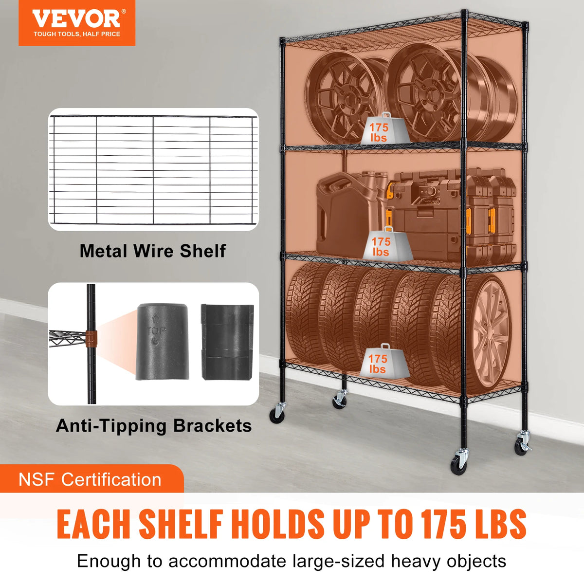 SucceBuy Four Tier Steel Ladder Storage Shelf Bookcase