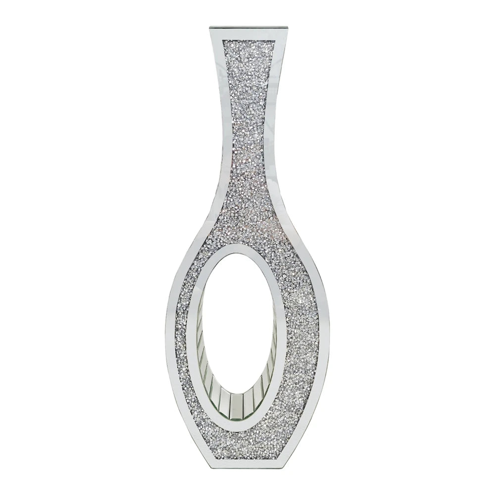 Tall Crush Diamond Pattern Decorative Floor Plant Vase