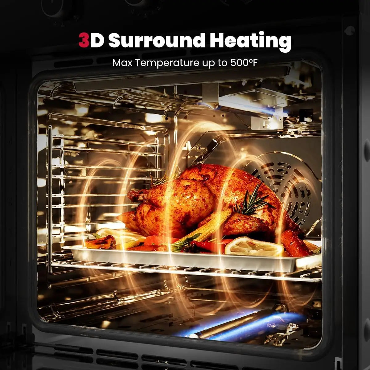 XMSJ Natural Gas Wall Oven With Rotisserie And Convection
