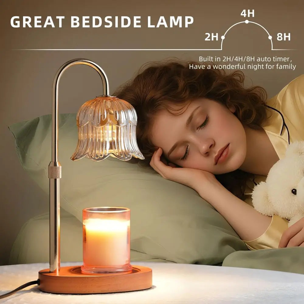 Candle Warmer Lamp With Timer Adjustable Dimmable Wax Jar Candles