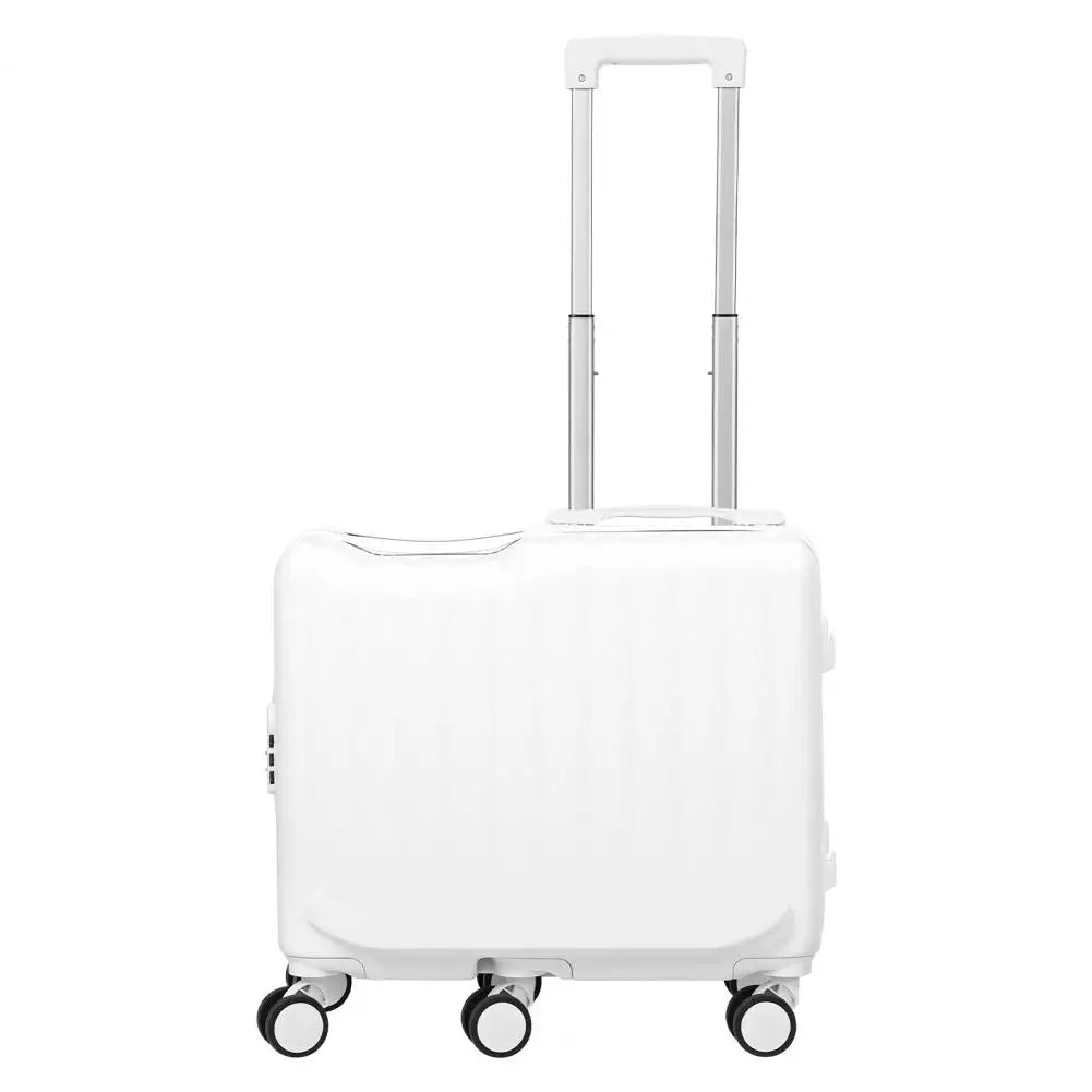 Kids Foldable Pedal Ride On Hardshell Spinner Luggage Scooter For Travel