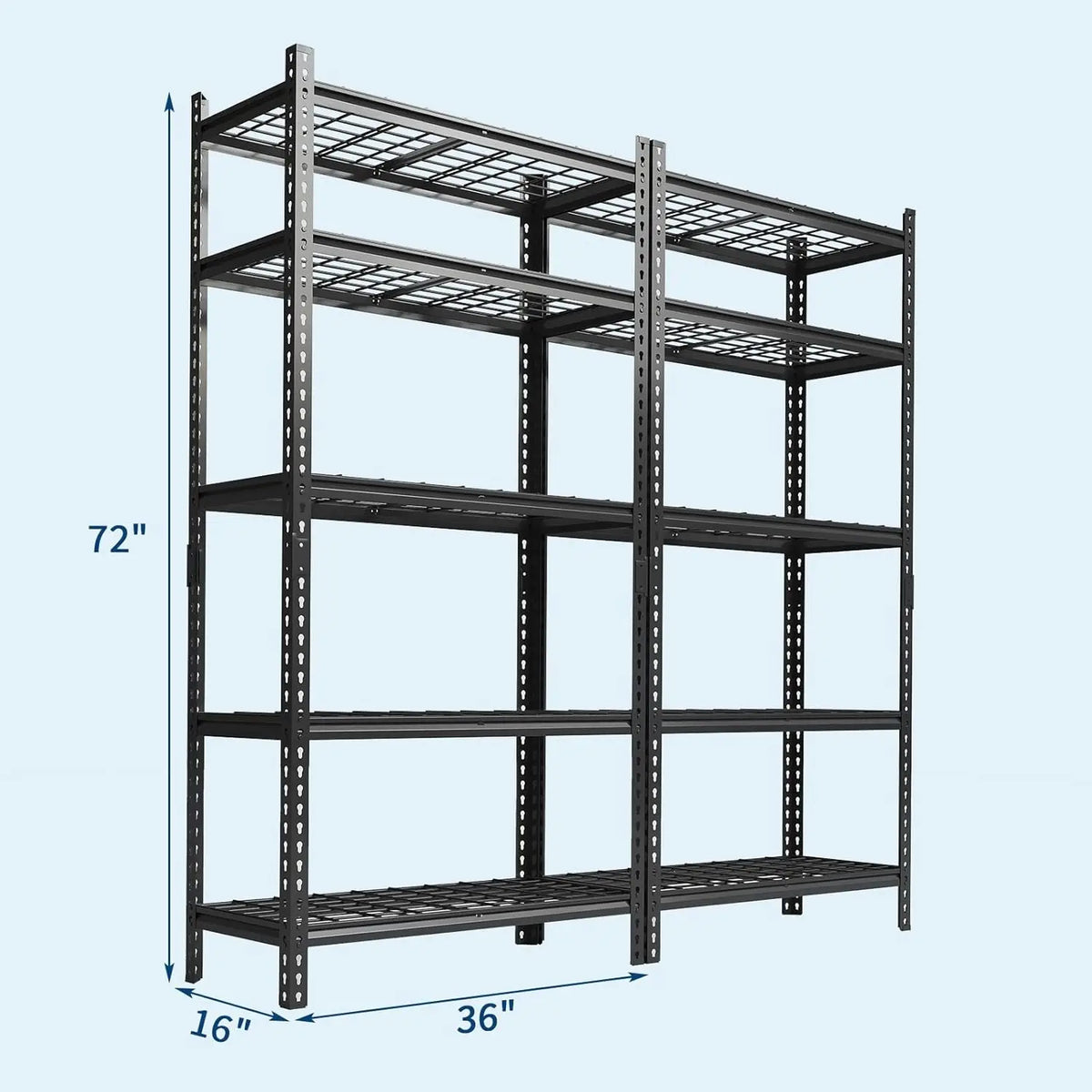 Twister Ck Heavy Duty Metal Storage Shelving For Garage