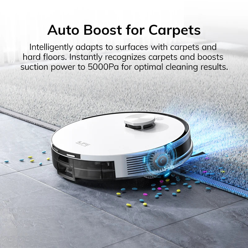 ILIFE A30 Pro Robot Vacuum And Mop Combo Self Emptying