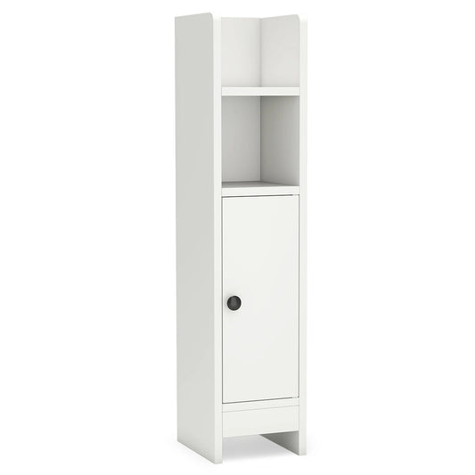 HOMASIS Bathroom Storage Cabinet With Adjustable Shelf And Open Shelves
