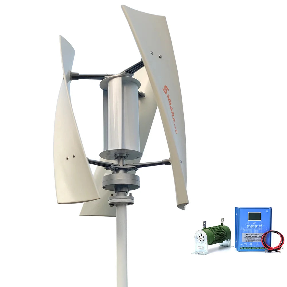 Vertical 2000W Permanent Magnet Wind Generator For Low Wind Start