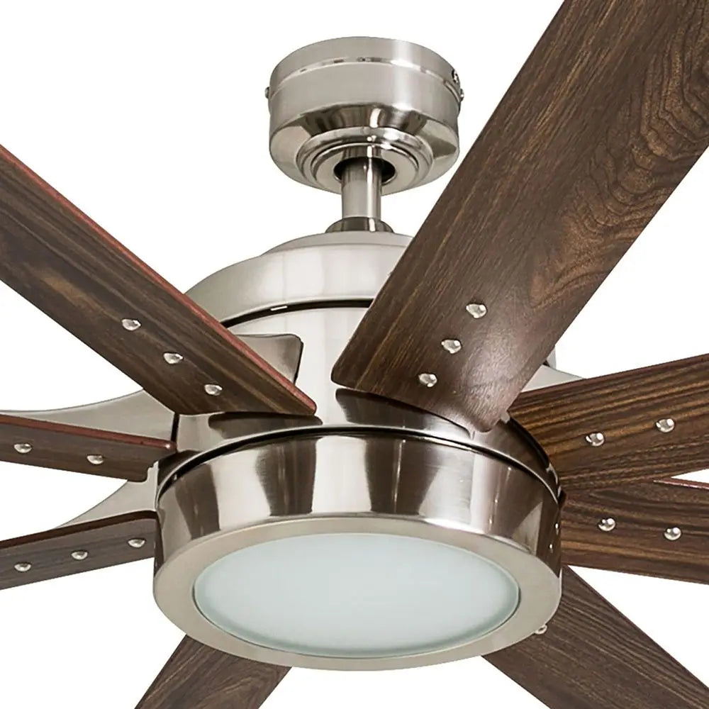 YTYIN Ceiling Fan With Light Remote Control Indoor LED 8 Blades