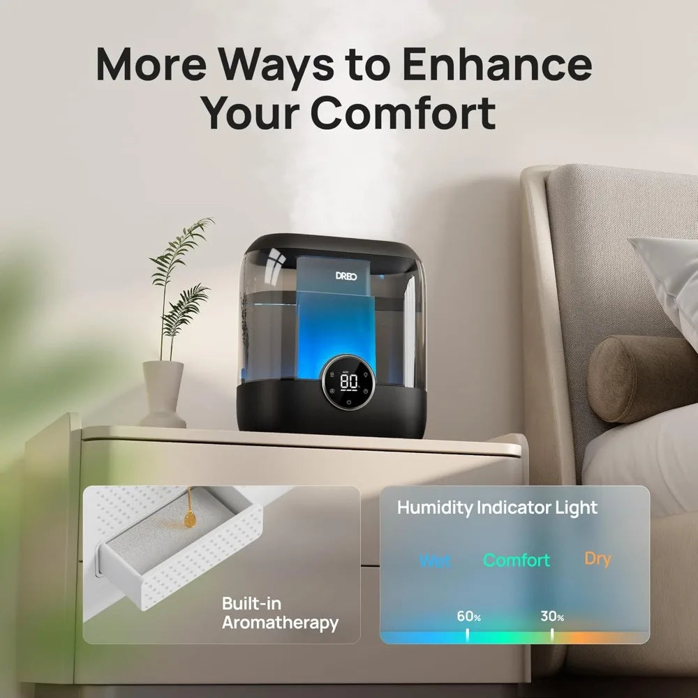 XMSJ Dreo Ultra Quiet Humidifier for Large Rooms Performance