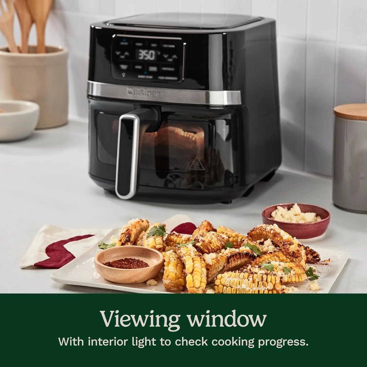 XMSJ Air Fryer With Four Functions Keep Warm Roast Bake