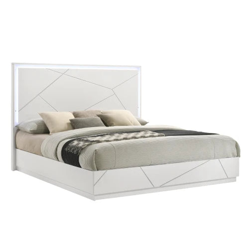 5 Piece Bedroom Set With LED Lighting And Modern Design