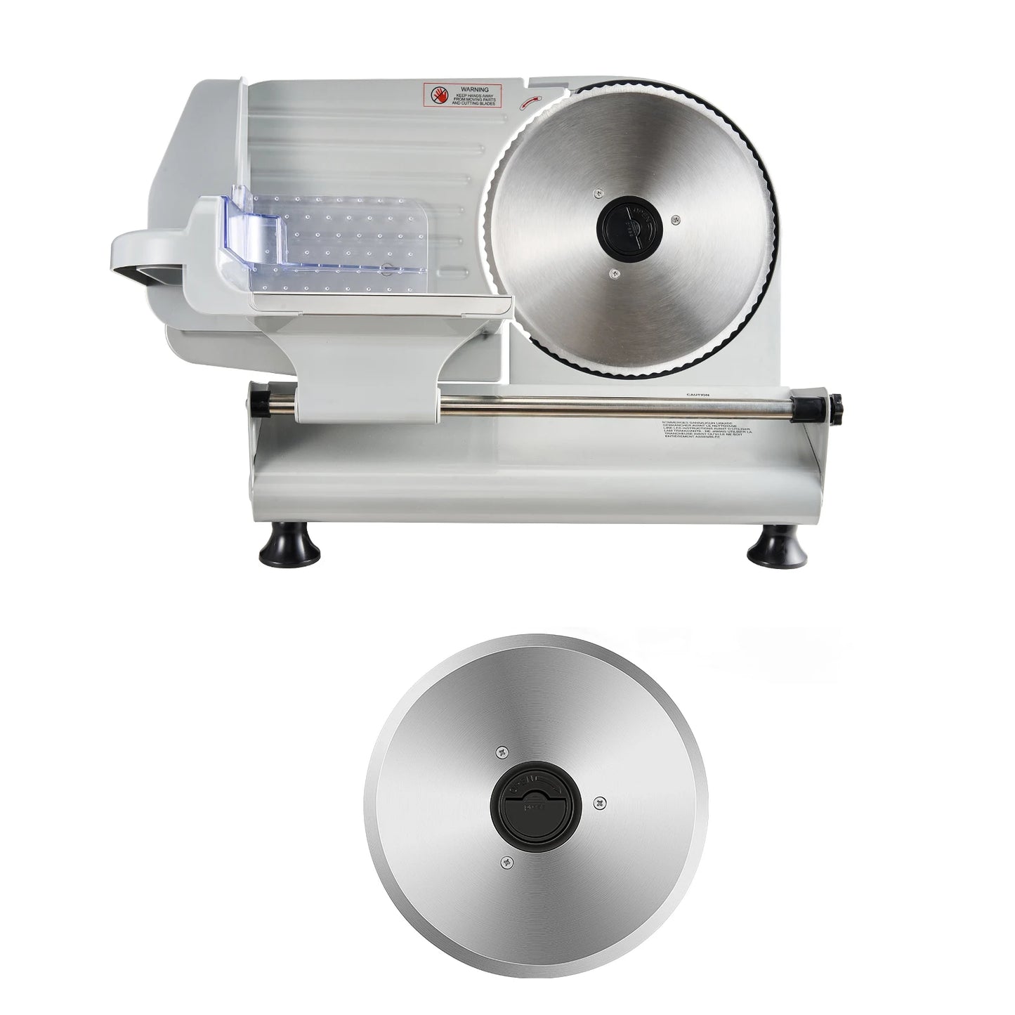 SucceBuy Meat Slicer Electric Deli Slicer With Adjustable Thickness