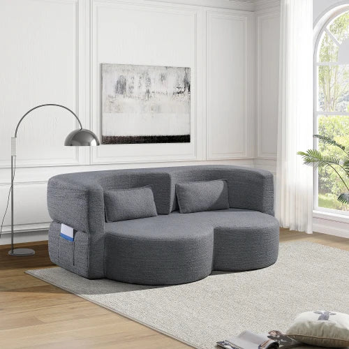 Folding Sofa Bed Floor Sofa Convertible Teddy Bear Sleeper Futon