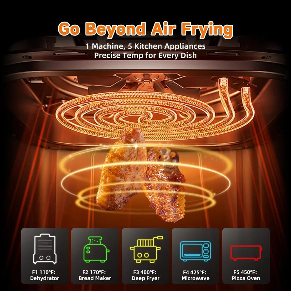 XMSJ Air Fryer Eight In 1 With DC Motor PremiumQuality
