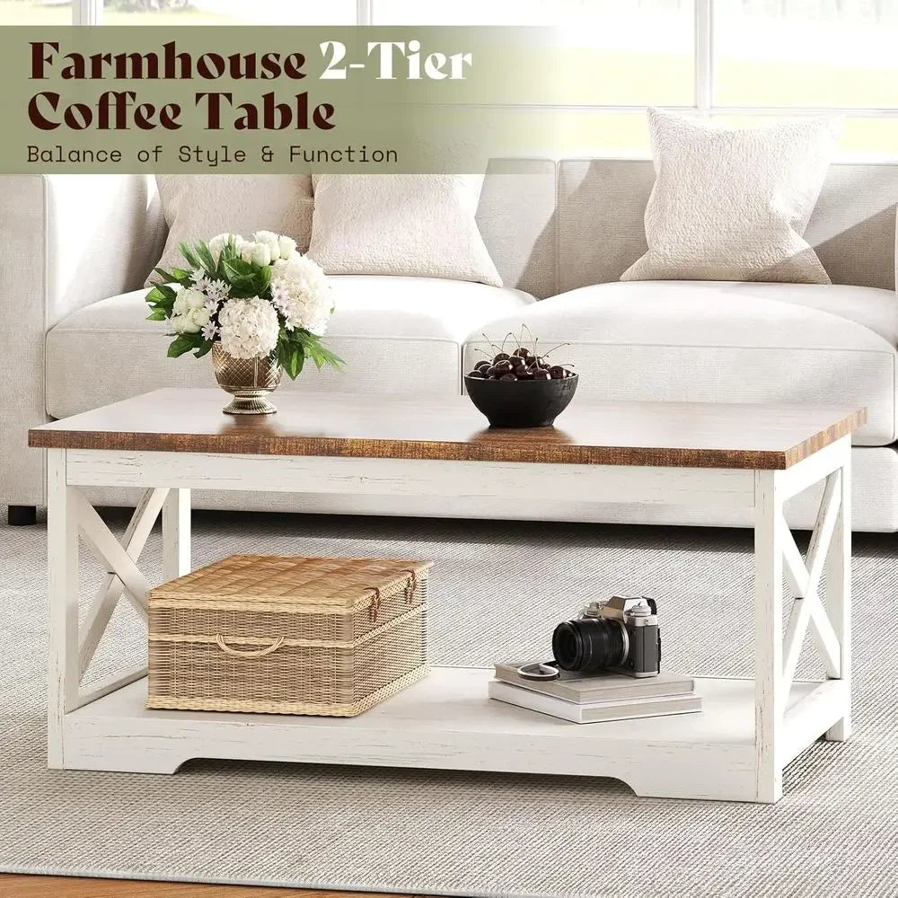 3-Piece Coffee Table Set With End Tables And USB Ports
