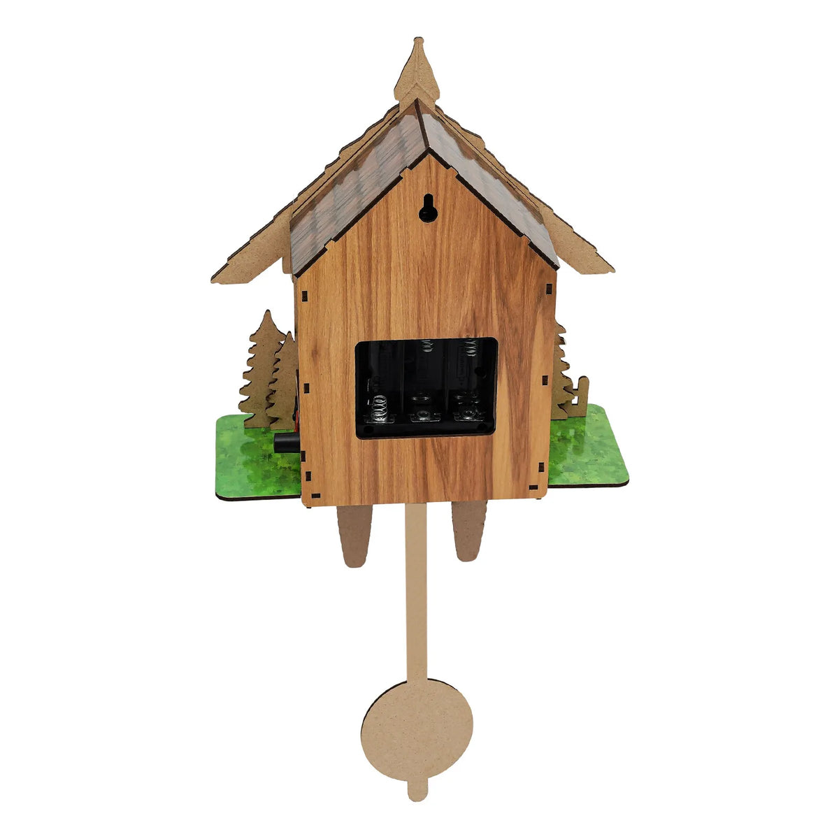 Traditional Wooden Cuckoo Wall Clock With Pendulum For Home Decor