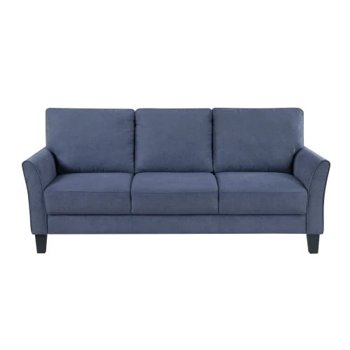 Modern 3 Piece Sofa Set With Solid Wood Frame Cushions