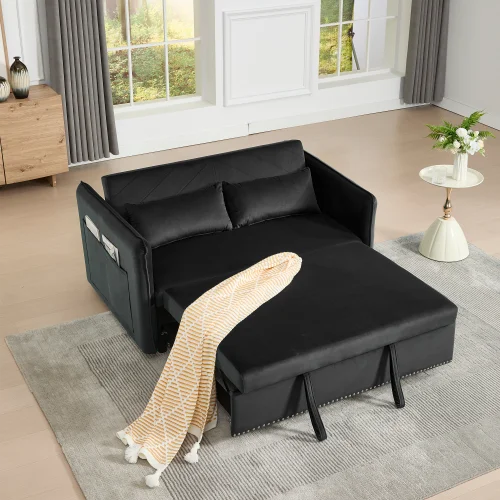 3 In 1 Convertible Sleeper Futon Sofa Bed Loveseat