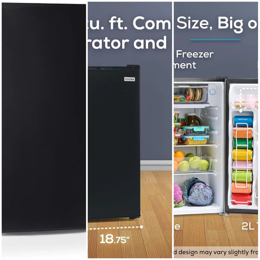 XMSJ Mini Fridge With Freezer Single Door Compact Refrigerator For Homes