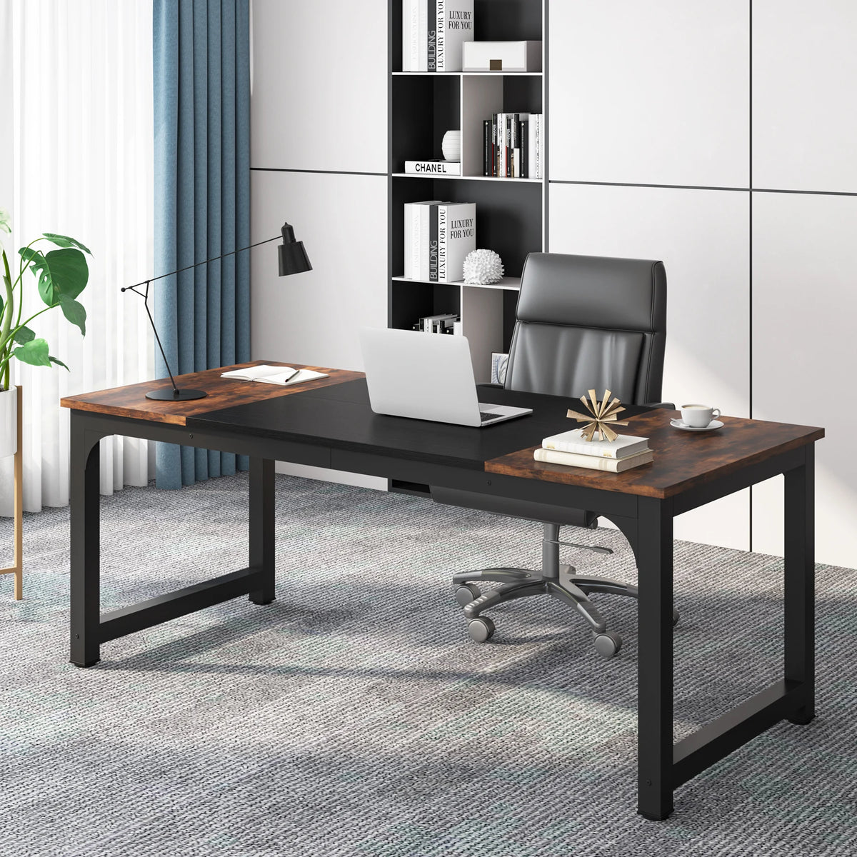 Tribesigns Modern Computer Desk Wooden Home Office Table