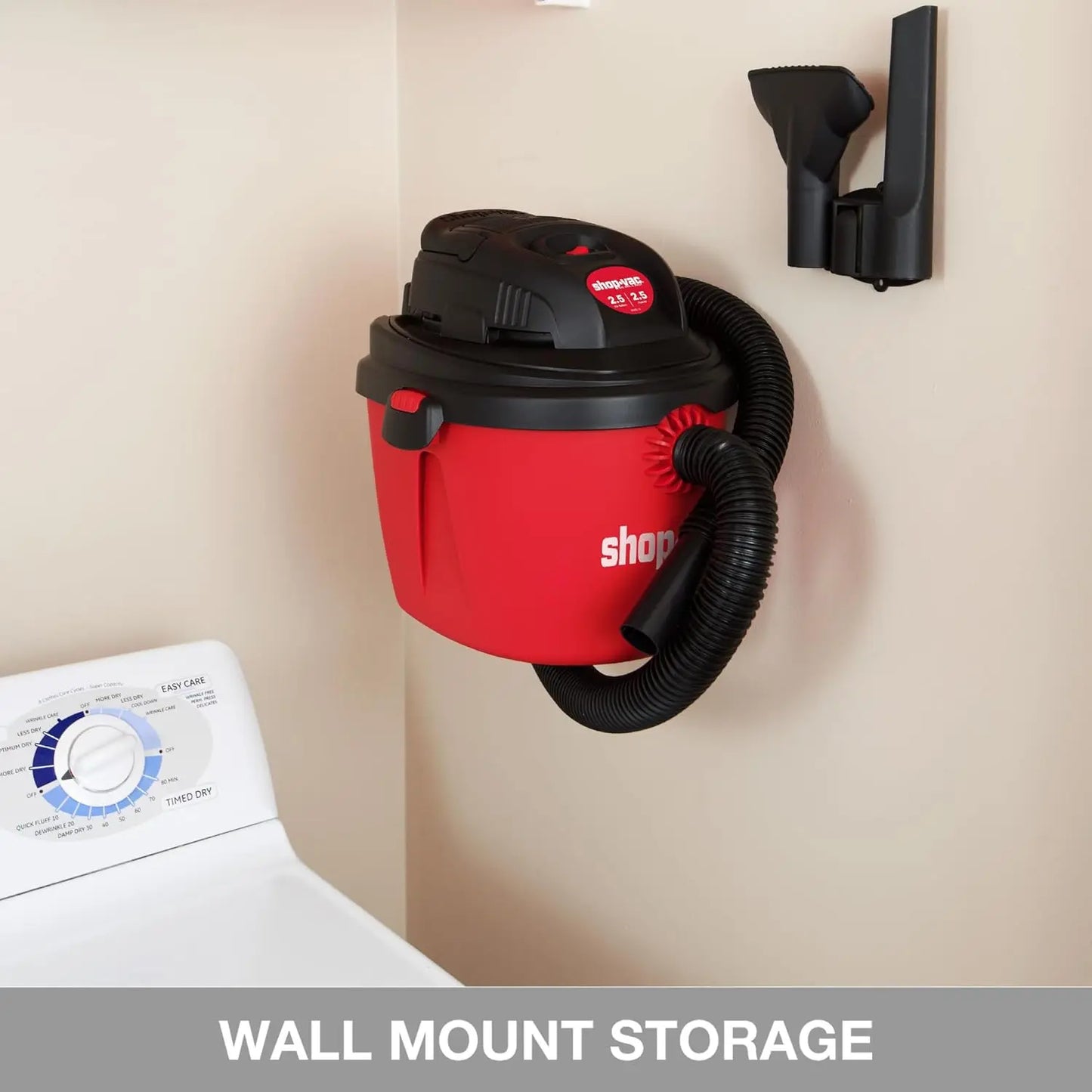 XMSJ 2.5 Peak HP Wet Dry Vacuum Portable Collapsible Handle