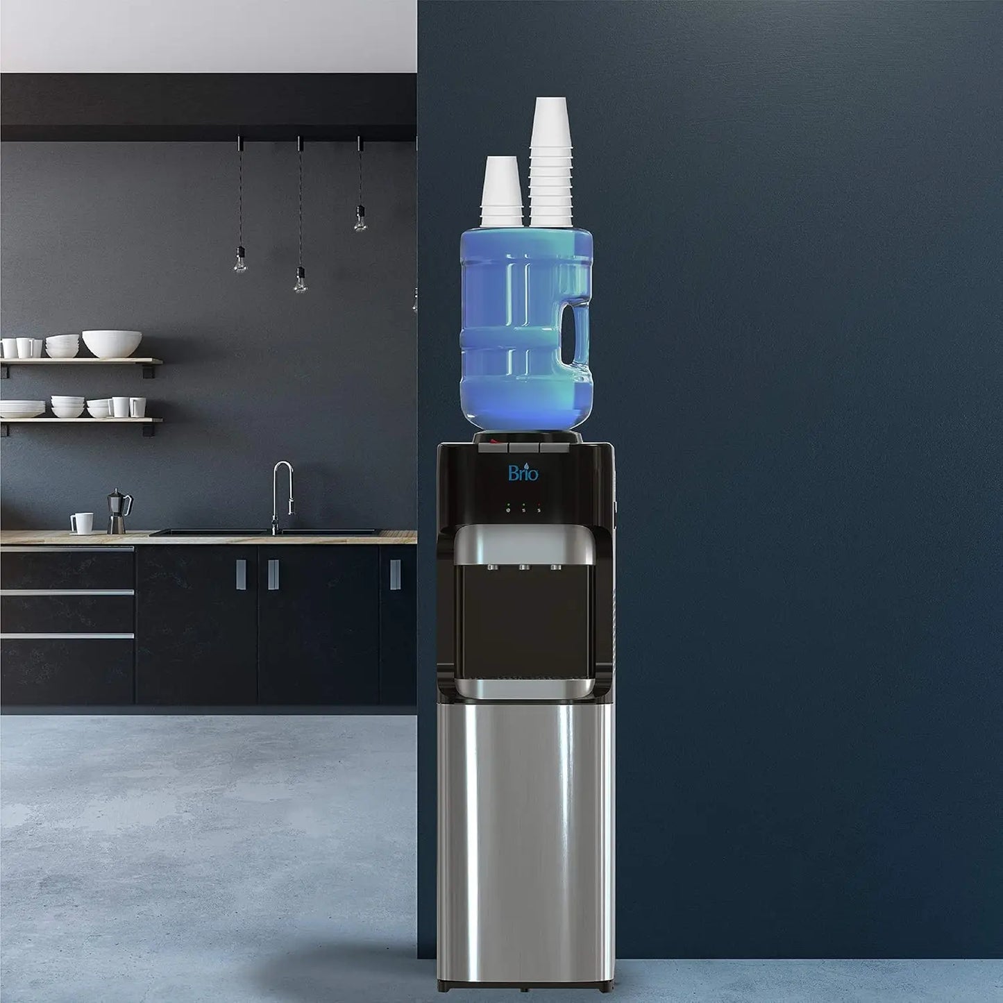 XMSJ Essential Series Top Loading Water Cooler Dispenser Tri Temp Child Lock
