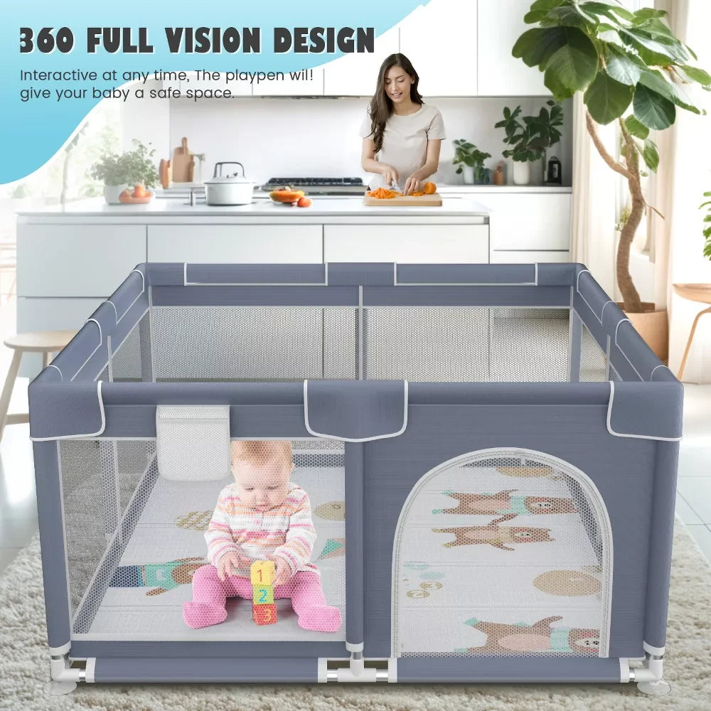 360 Degree Baby Playpen Fence Playground Ages 0 To 6