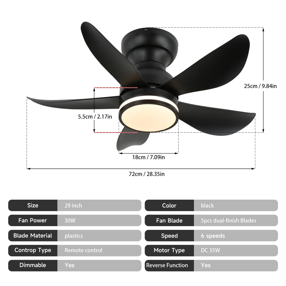 GreeLustr Remote Control LED Ceiling Fan With Decorative Chandelier Lamp
