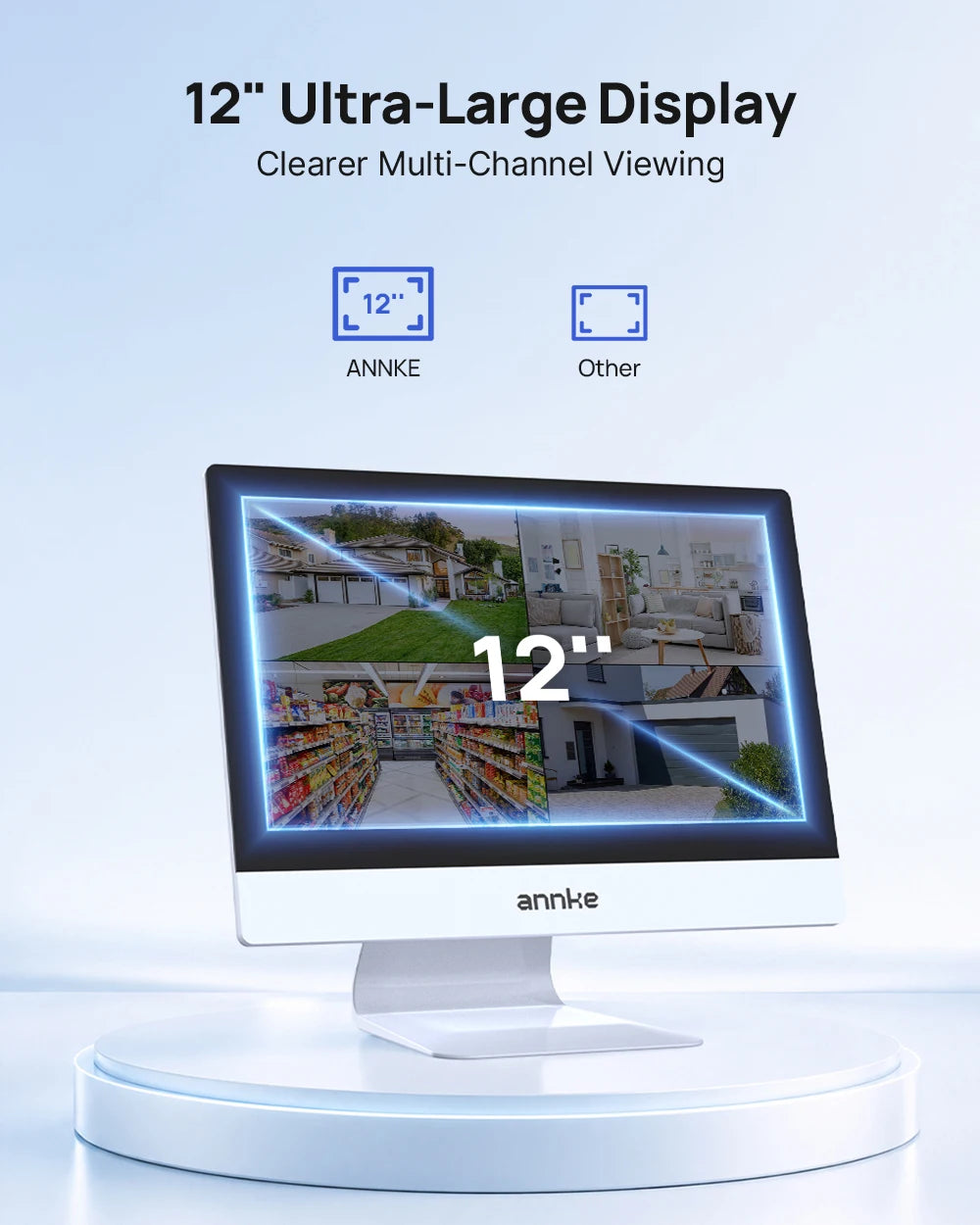 ANNKE 5MP PTZ Wireless Outdoor Security Camera System With NVR