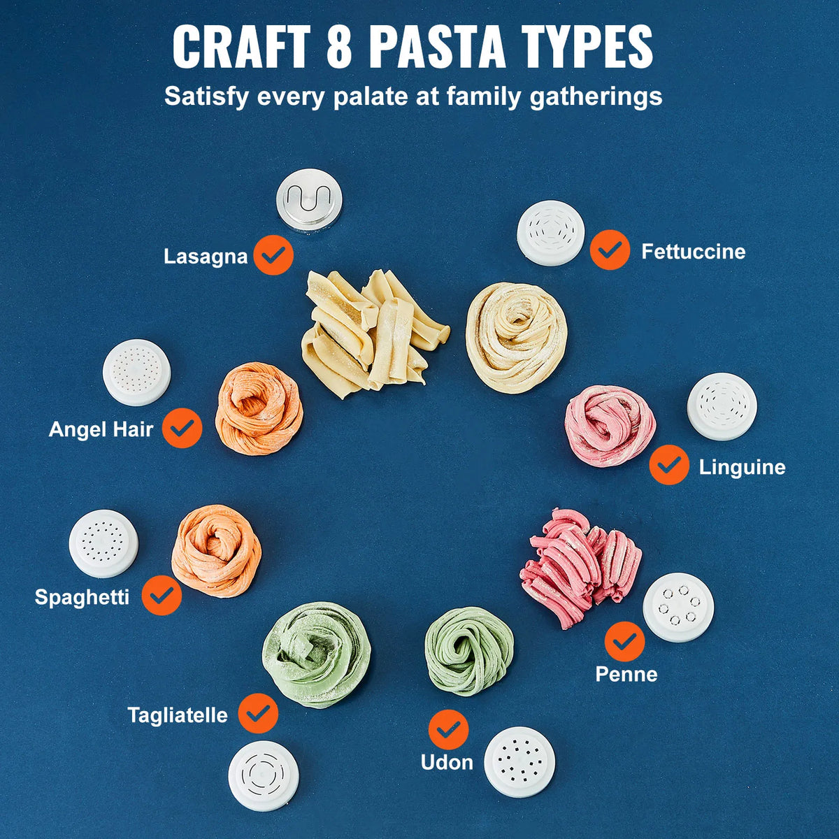 SucceBuy Automatic Electric Pasta Maker With Intelligent Noodle Making Modes