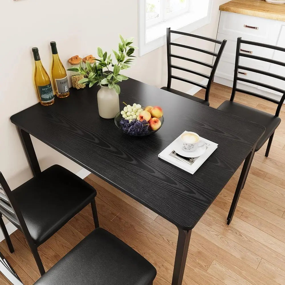 Ticify Modern Dinette Set With Upholstered Chairs For Dining Room