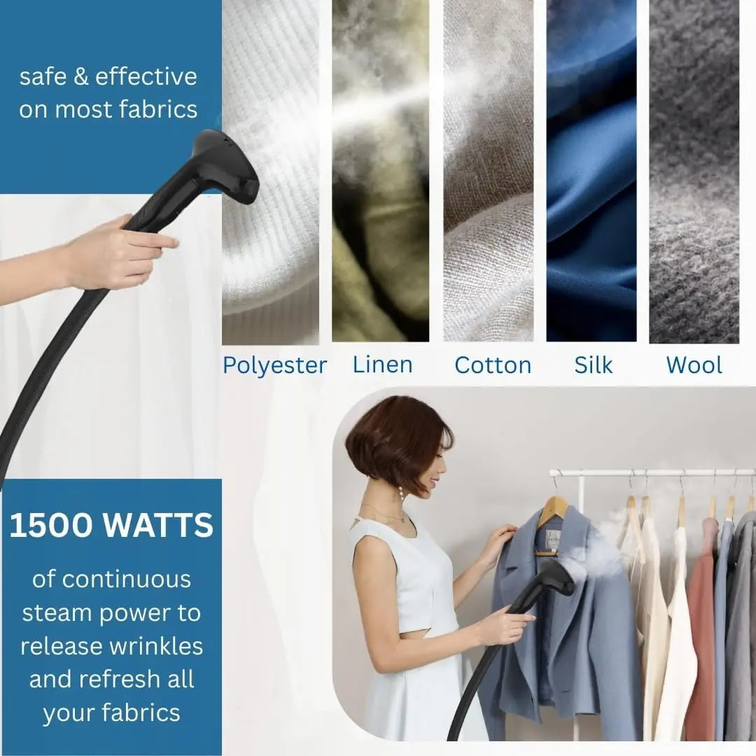 XMSJ Clothes Steamer GS18 1500W 1.8L Water Tank For Clothing