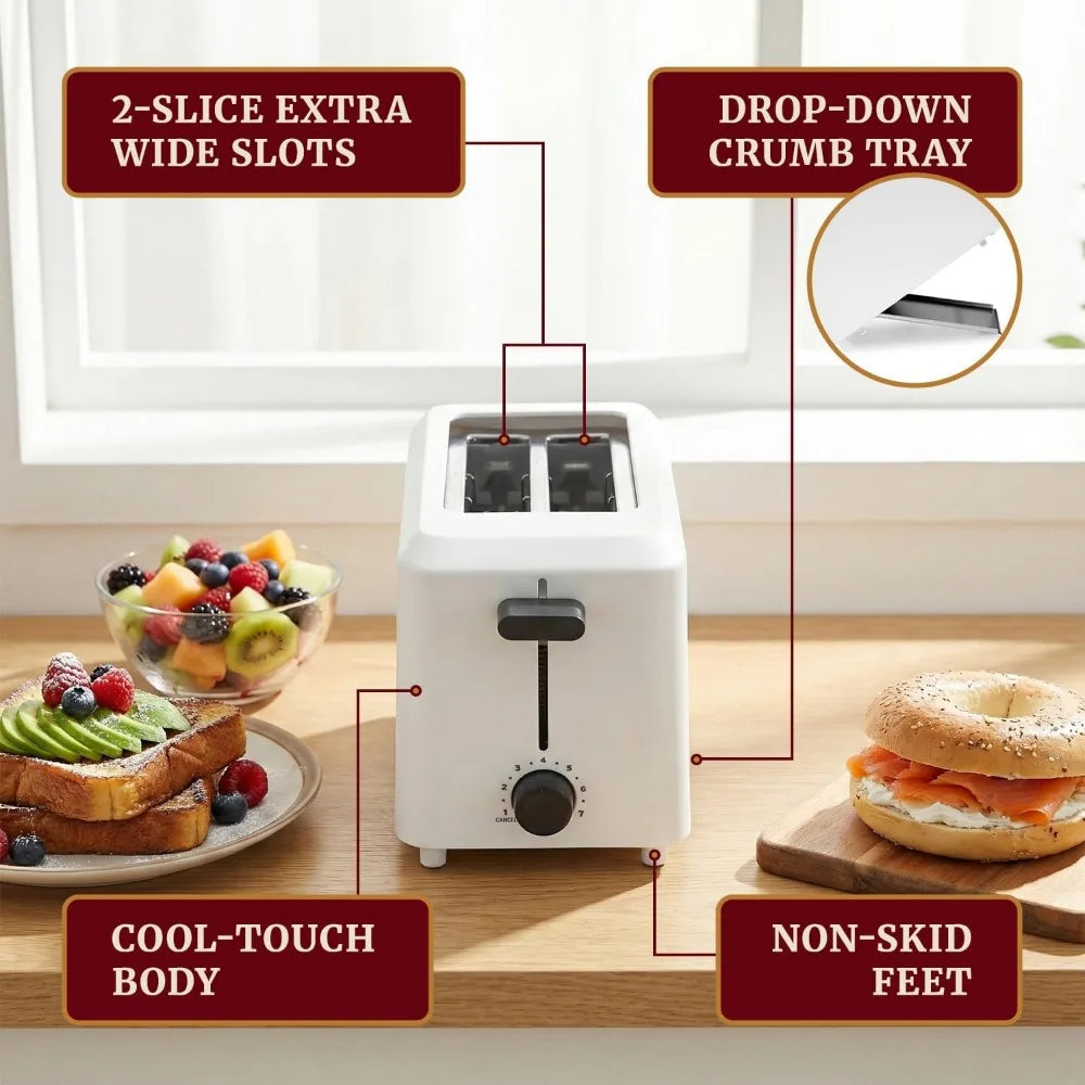 Cool Touch Toaster With Seven Settings And Extra Wide Slots