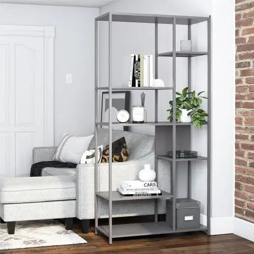 Metal Bookcase Room Divider For Living Room Modern Office Storage